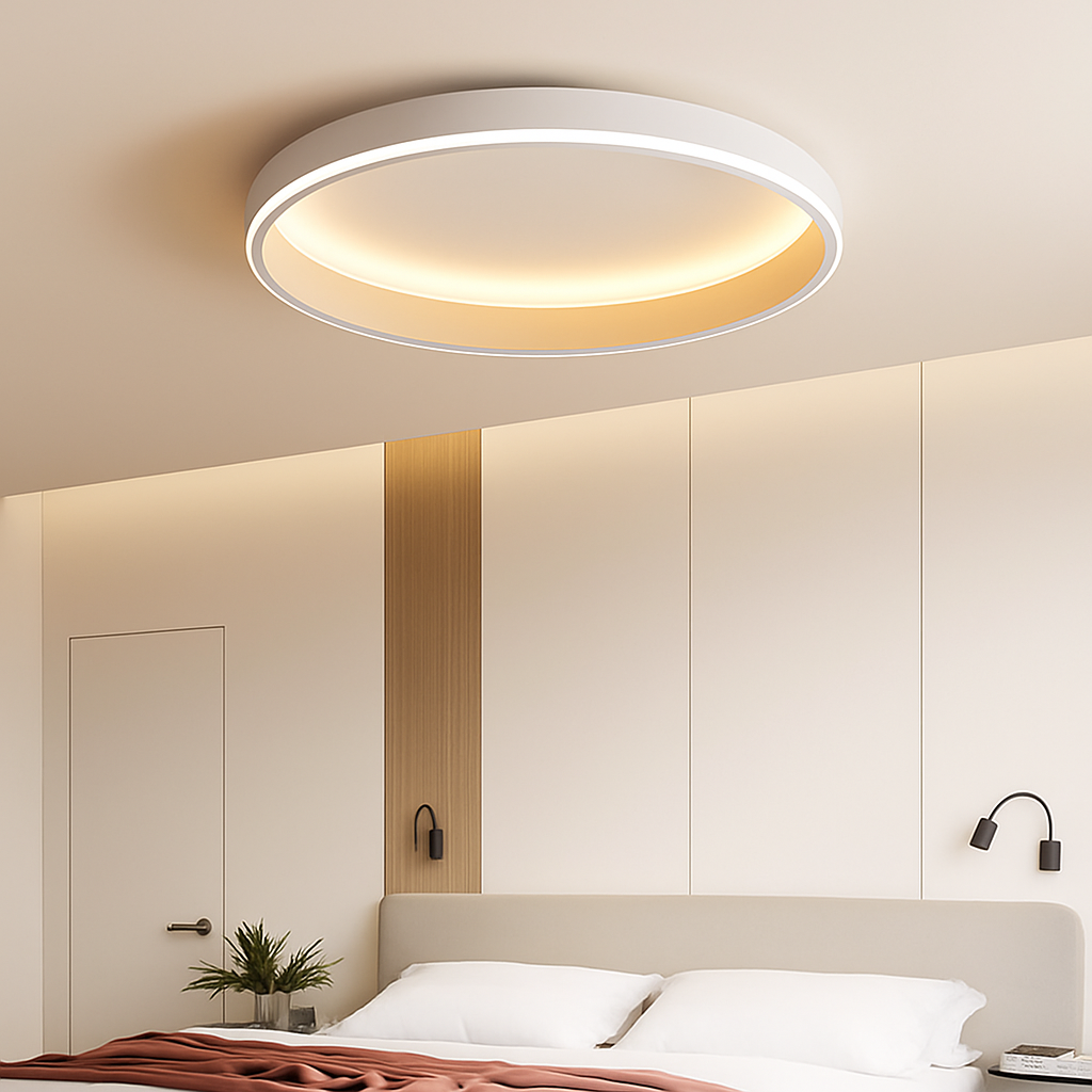 Minimalist round LED ceiling light nordic modern decorative indoor lamp - vue 4 sur 9