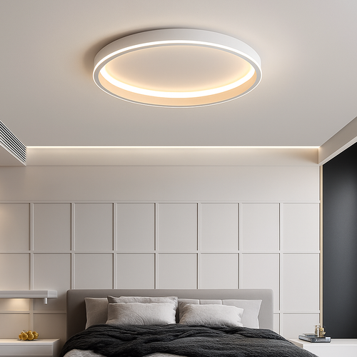 Minimalist round LED ceiling light nordic modern decorative indoor lamp - vue 5 sur 9