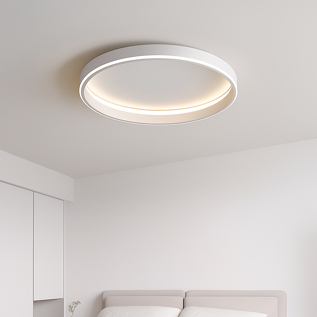 Minimalist round LED ceiling light nordic modern decorative indoor lamp - vue 6 sur 9