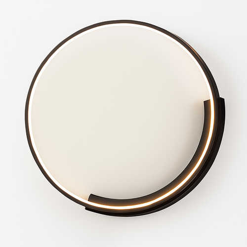 Modern minimalist round LED ceiling light nordic design for living room, bedroom and dining room - vue 5 sur 12