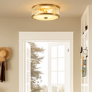 plafonnier led rond moderne minimaliste en pur cuivre seiko américain
