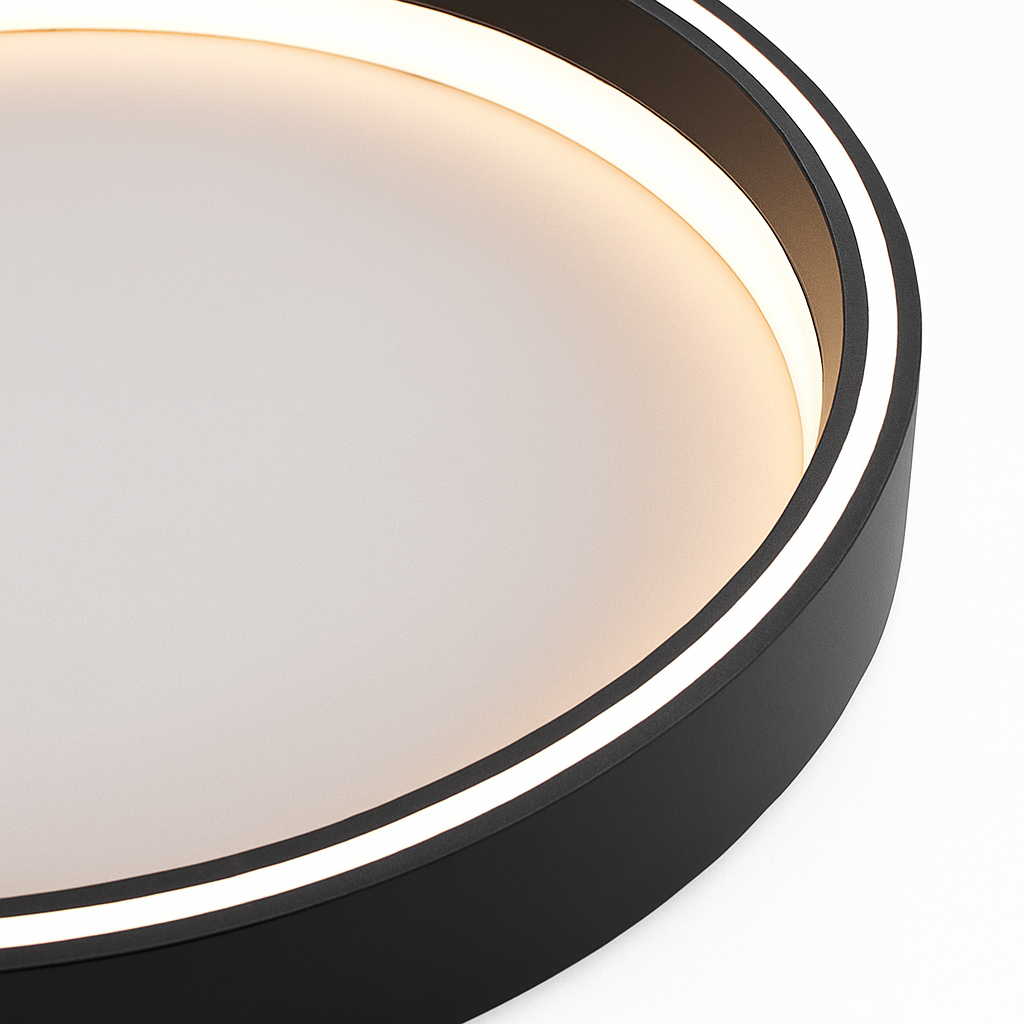 plafonnier led rond moderne pour éclairage intérieur décoration maison - vue 6 sur 12