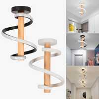 plafonnier led spirale nordique créatif pour intérieur
