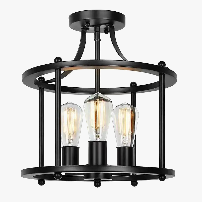 plafonnier led style industriel rétro américain multi-têtes décoratif