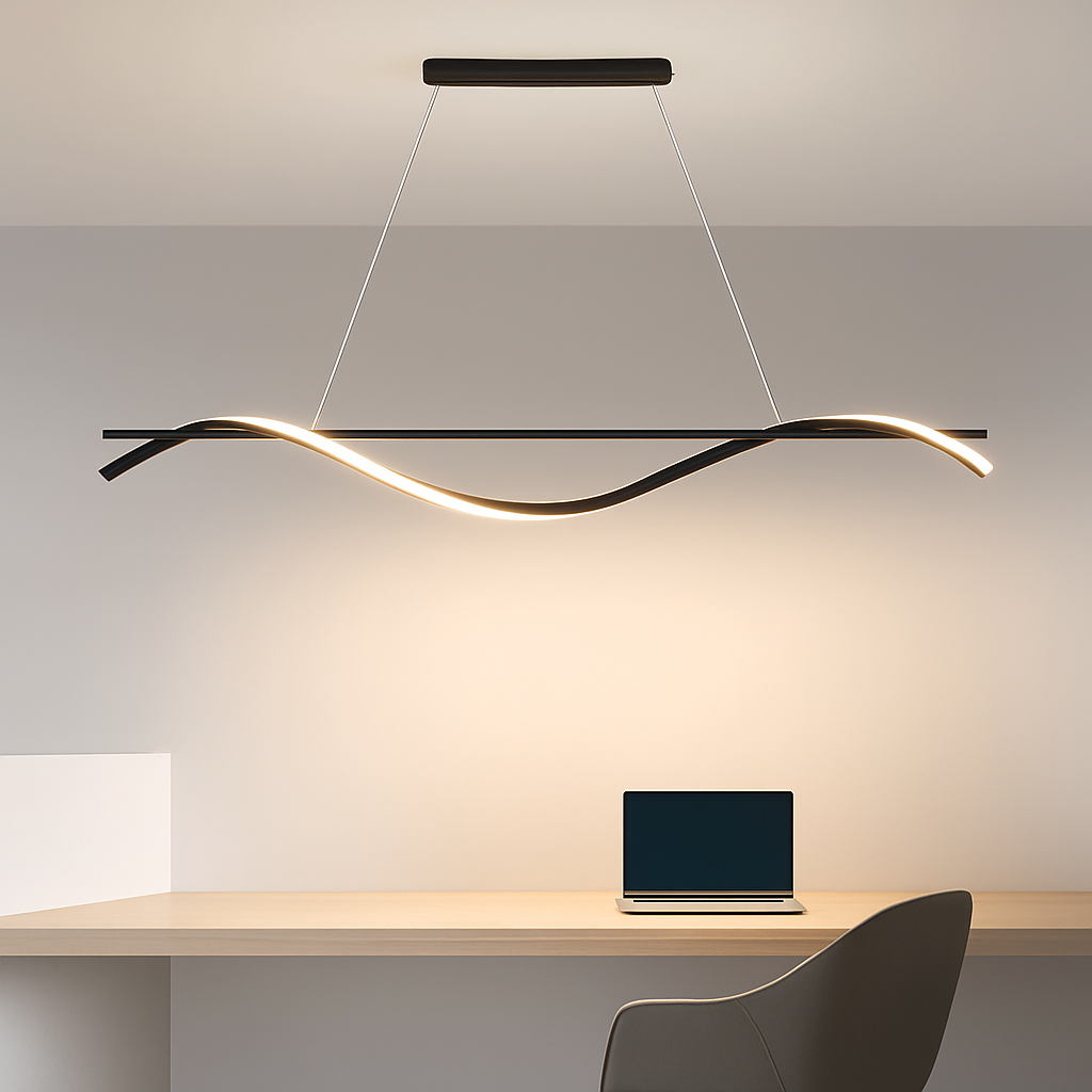 plafonnier led suspendu au design moderne idéal pour hôtel - vue 7 sur 10