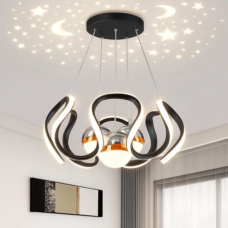 Plafonnier LED suspendu au design nordique