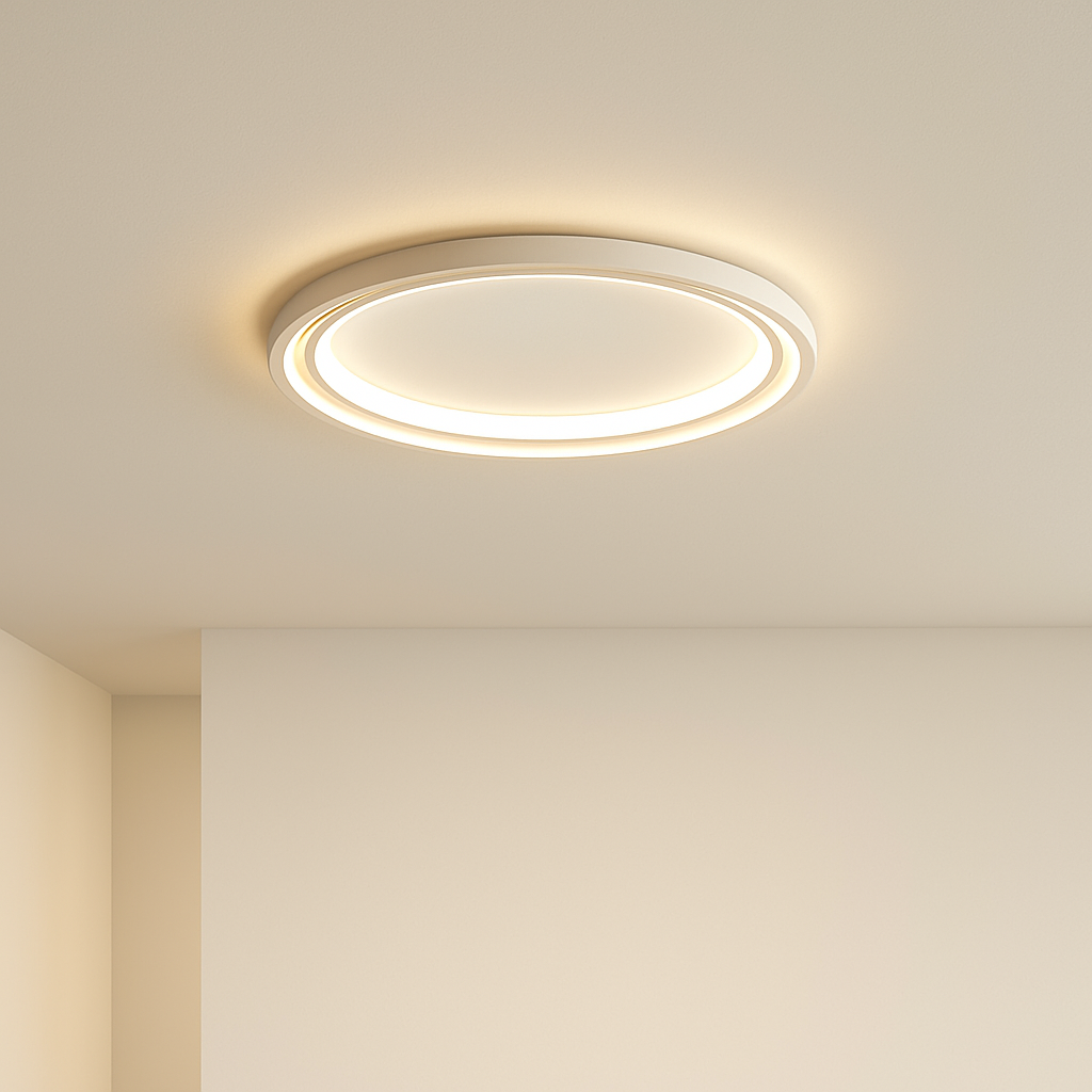 plafonnier led ultra fin design moderne nouvelle collection - vue 4 sur 8