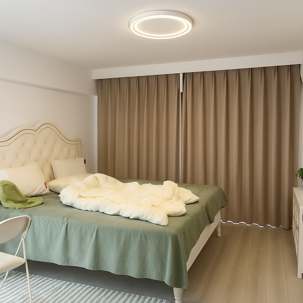 plafonnier led ultra fin design moderne nouvelle collection - vue 6 sur 8