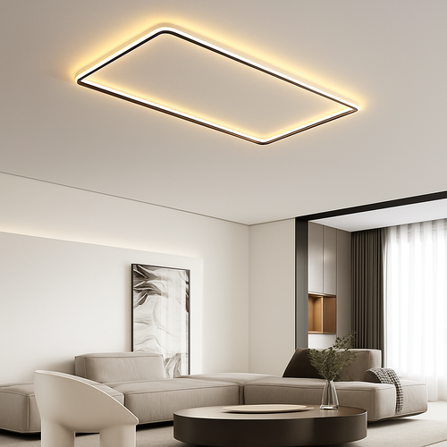 plafonnier led ultra-mince design moderne intensité réglable luminaire décoratif - vue 3 sur 15