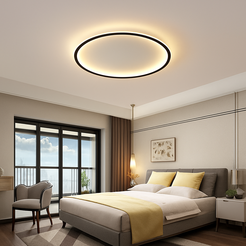 Ultra-slim nordic modern minimalist LED ceiling light - vue 6 sur 22