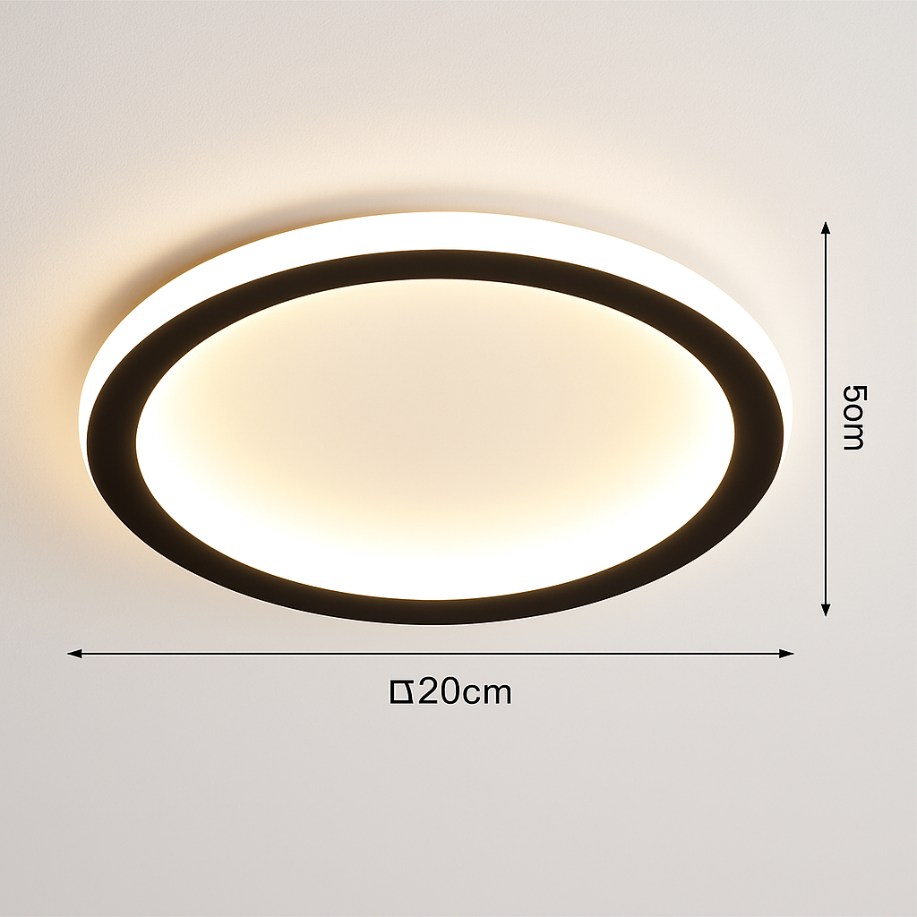 Ultra-slim nordic modern minimalist LED ceiling light - vue 8 sur 22