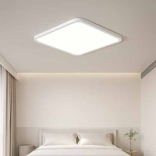 Ultra-slim modern nordic rectangular LED ceiling light acrylic - vue 6 sur 20