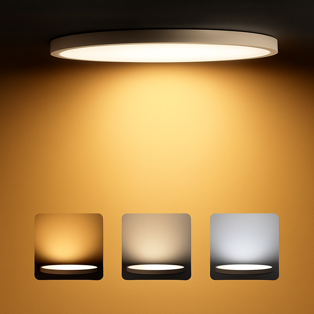 plafonnier led ultra mince rond carré pour lumières - vue 7 sur 27