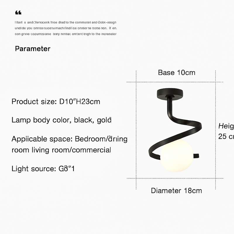 Plafonnier Luminaire Nordique Verre Boule