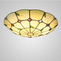 plafonnier méditerranéen éclairage tiffany led pour intérieur et extérieur