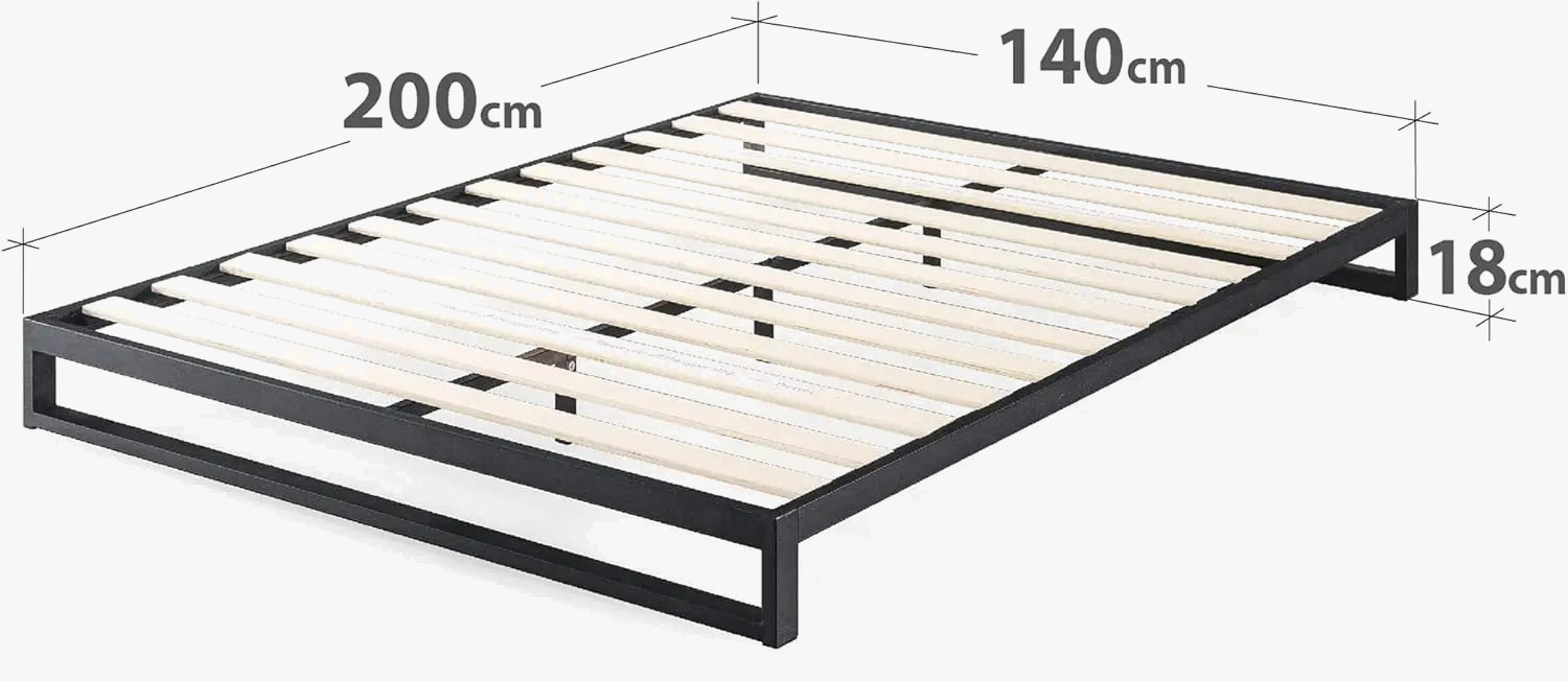plafonnier métal plateforme avec sommier en bois