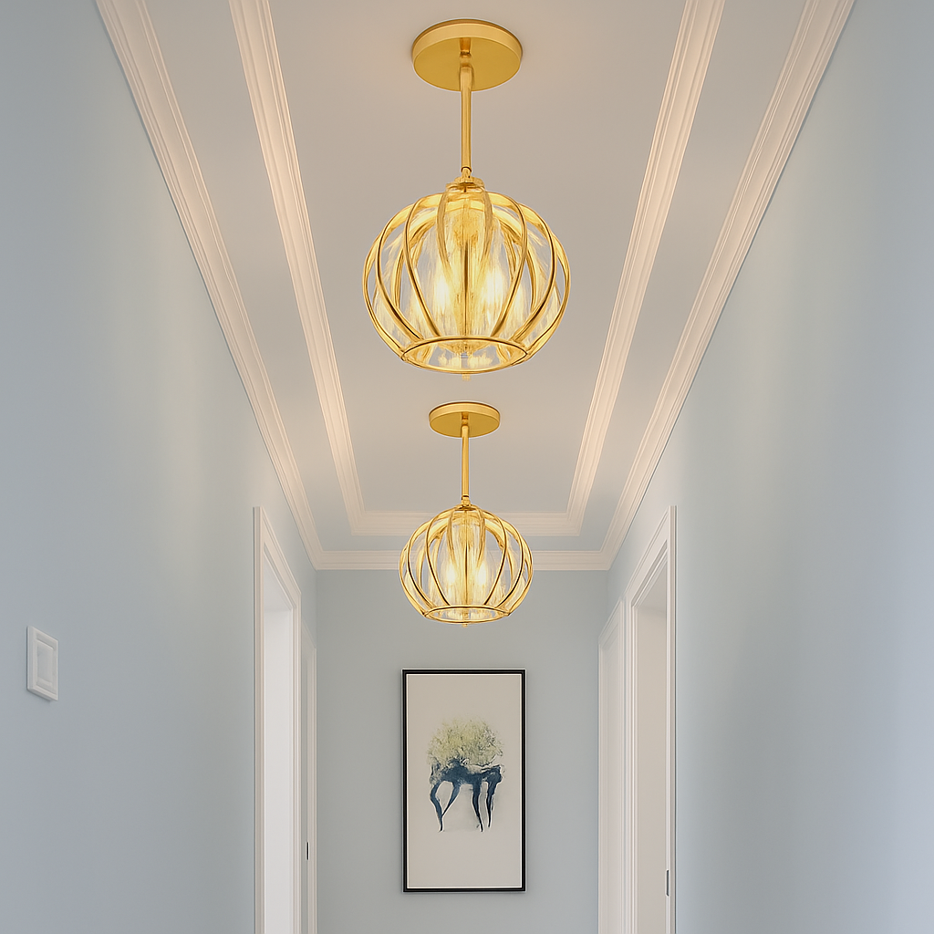 Modern minimalist ceiling light with LED home decoration - vue 4 sur 9