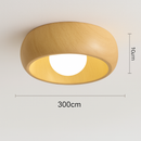 Minimalist retro-style wooden ceiling light for decorative interiors