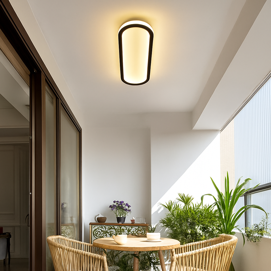 plafonnier minimaliste ultra fin pour intérieur et extérieur - vue 5 sur 24