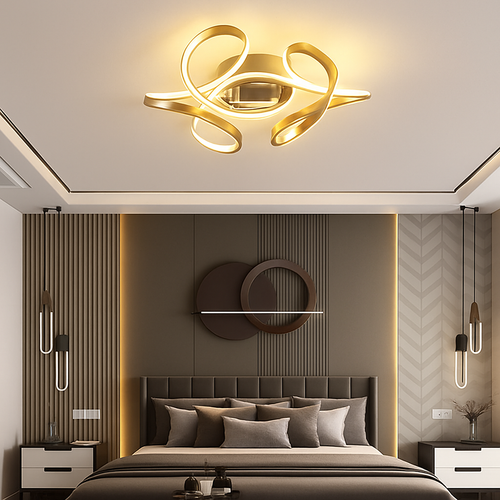 plafonnier moderne avec ventilateur silencieux et éclairage intégré - vue 3 sur 8