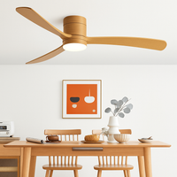 Modern ceiling light with remote control fan and integrated LED