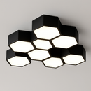 plafonnier moderne en alliage design géométrique pour décoration intérieure