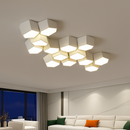 plafonnier moderne en alliage design géométrique pour décoration intérieure