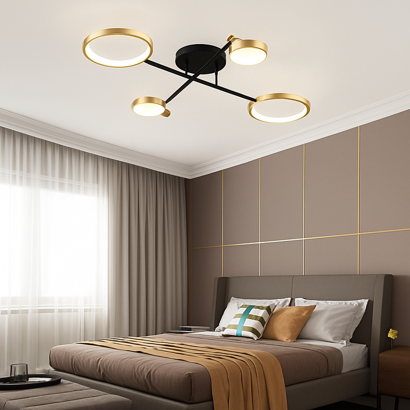 Plafonnier moderne en aluminium à leds pour intérieur