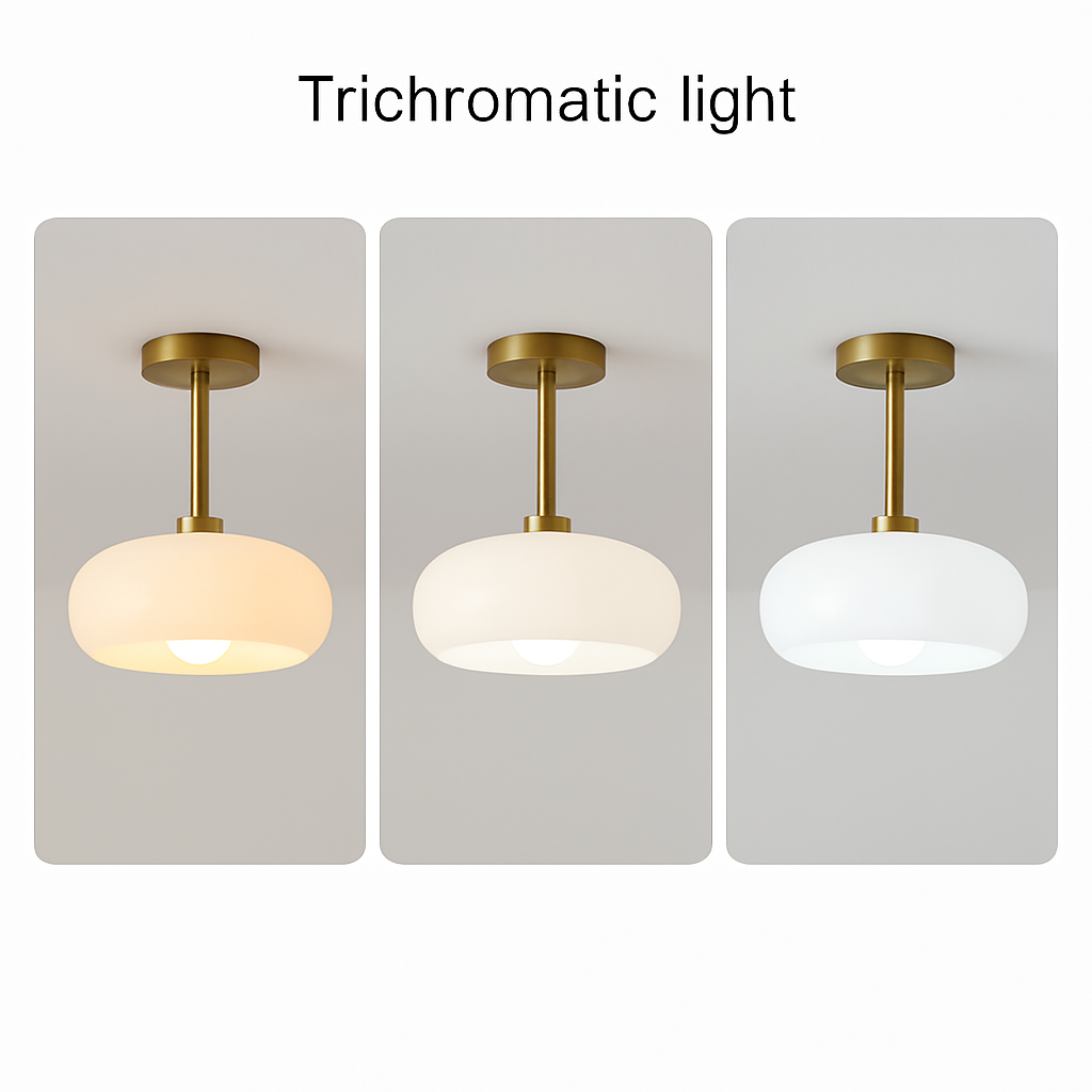 plafonnier moderne en fer et verre pour intérieur élégant - vue 6 sur 10