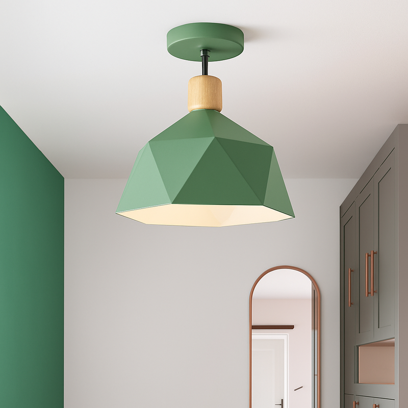 Plafonnier moderne LED avec abat-jour en métal Garino