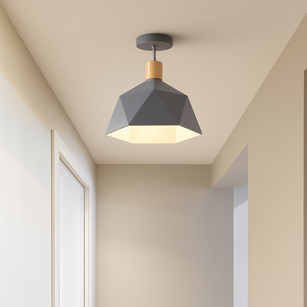 Plafonnier moderne LED avec abat-jour en métal Garino - vue 5 sur 8