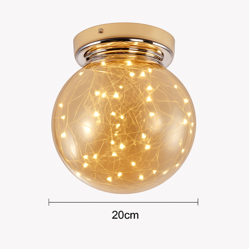 Plafonnier moderne LED avec globe en verre Duna