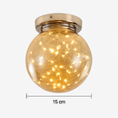 Plafonnier moderne LED avec globe en verre Duna