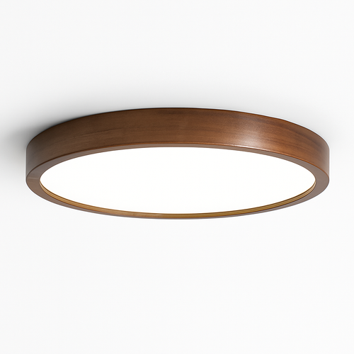 Plafonnier moderne LED bois massif