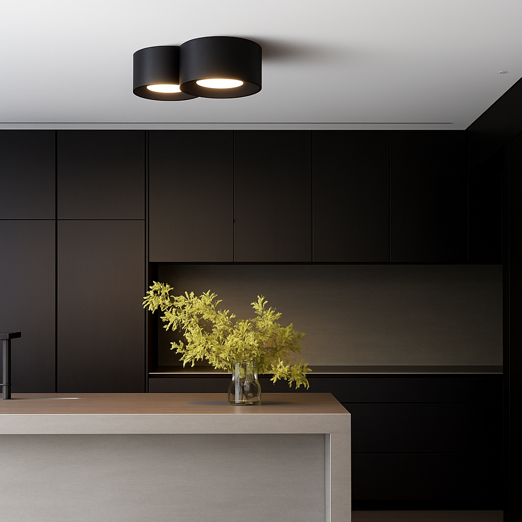 plafonnier moderne led cylindre spot minimalisme intérieur décor maison éclairage - vue 3 sur 12