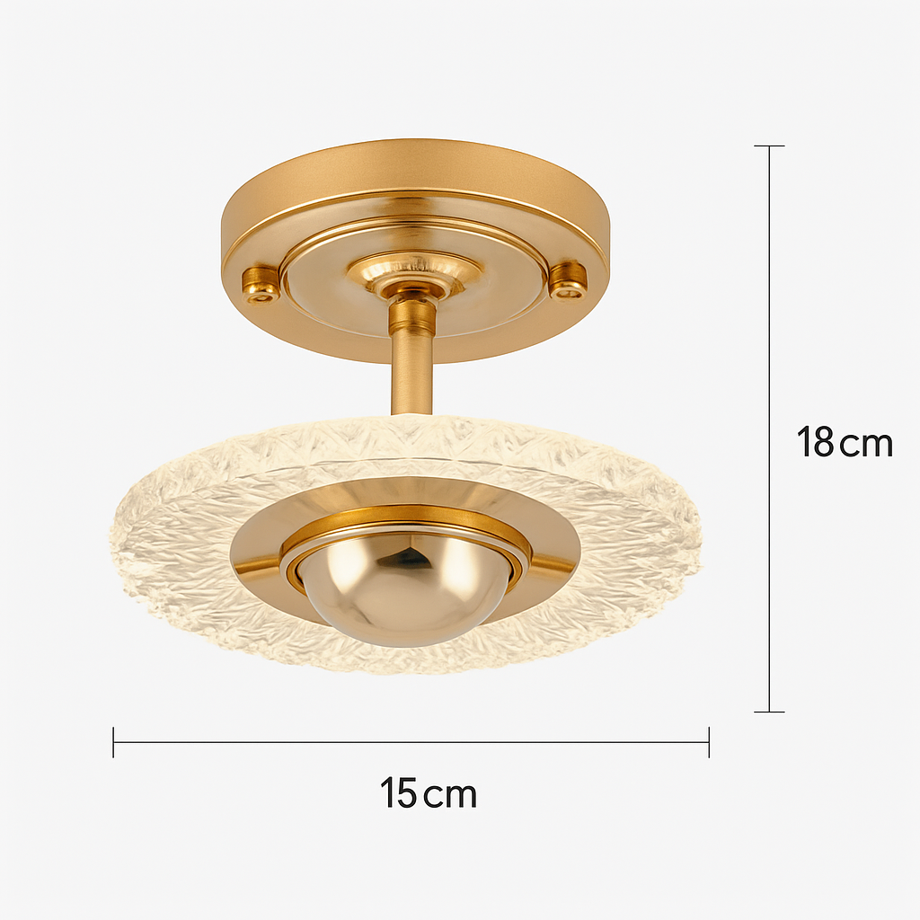 Plafonnier moderne LED en cristal luxury - vue 6 sur 6
