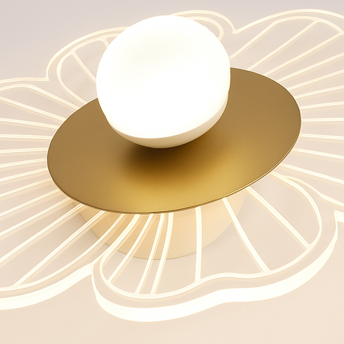 Plafonnier moderne LED en forme de fleur Majesty