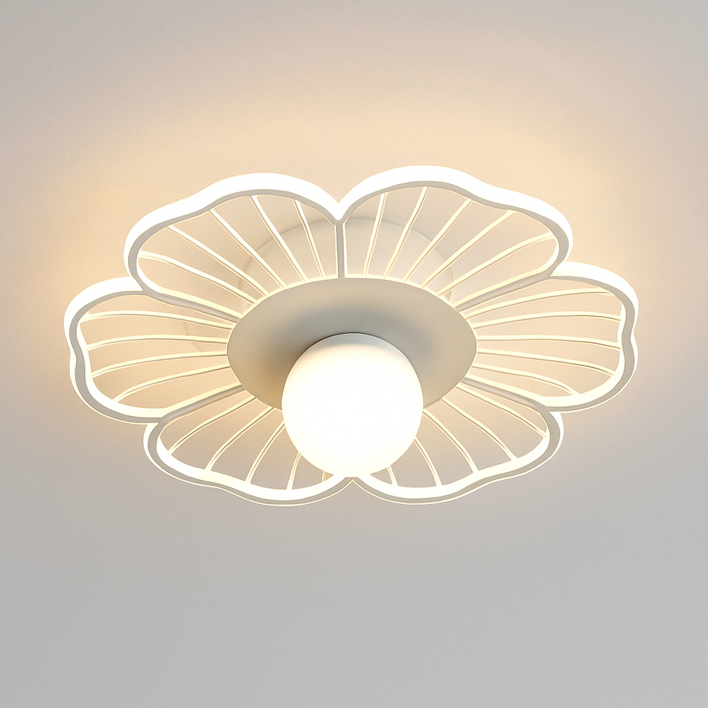 Plafonnier moderne LED en forme de fleur Majesty - vue 8 sur 9