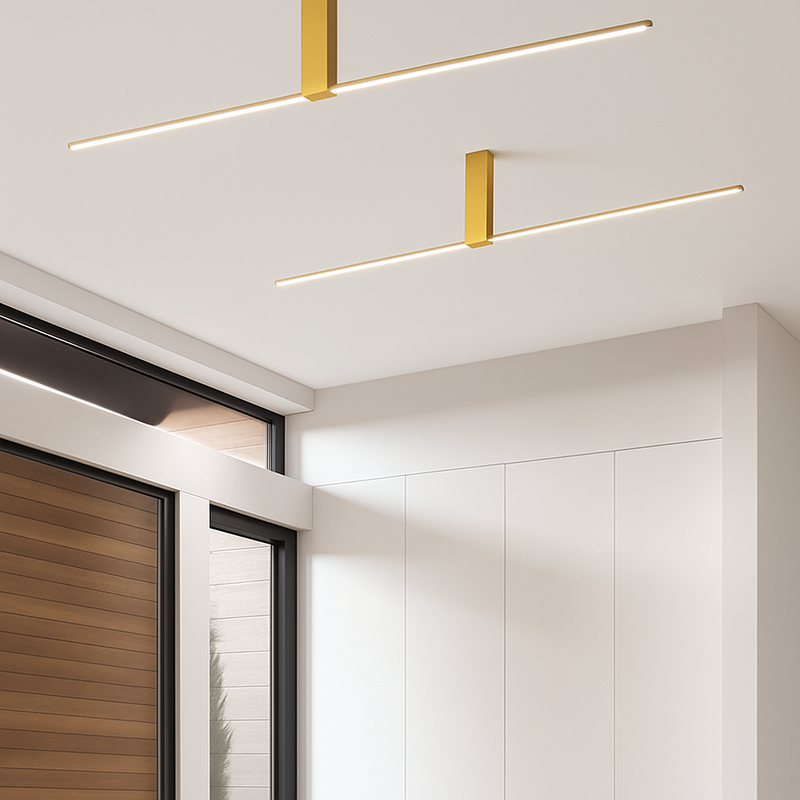 Plafonnier moderne LED minimaliste barre lumineuse Mahil