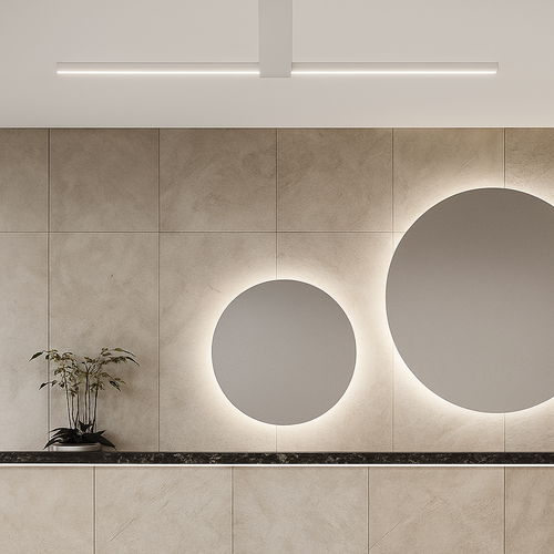 Plafonnier moderne LED minimaliste barre lumineuse Mahil - vue 4 sur 8