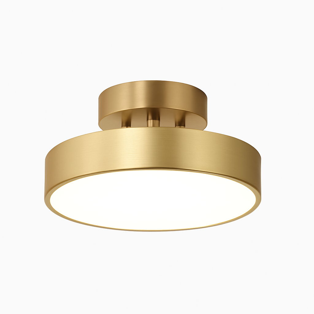 Celio minimalist modern LED metal ceiling light - vue 6 sur 8