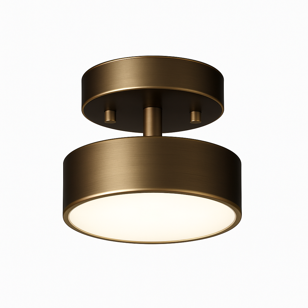 Celio minimalist modern LED metal ceiling light - vue 7 sur 8