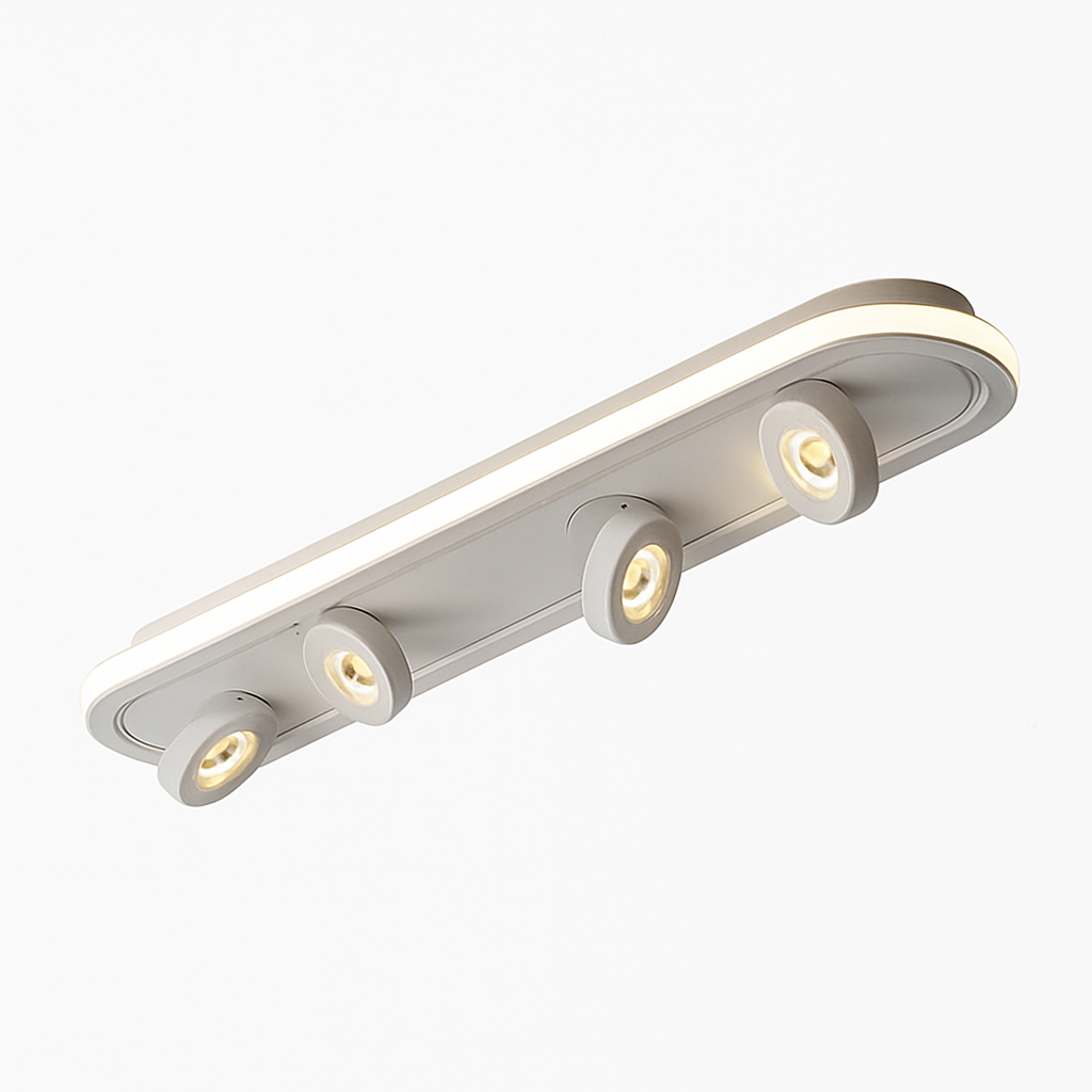 Plafonnier moderne LED ovale avec angle rotatif Charly - vue 7 sur 9