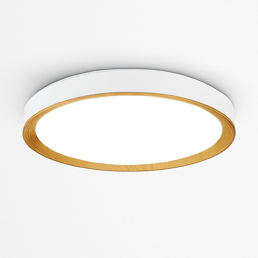 plafonnier moderne à leds en bois pour éclairage intérieur - vue 8 sur 9