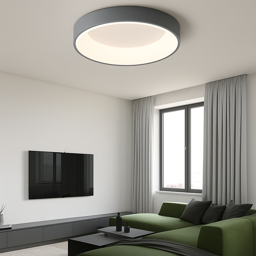 plafonnier moderne à leds minimaliste avec télécommande - vue 5 sur 9