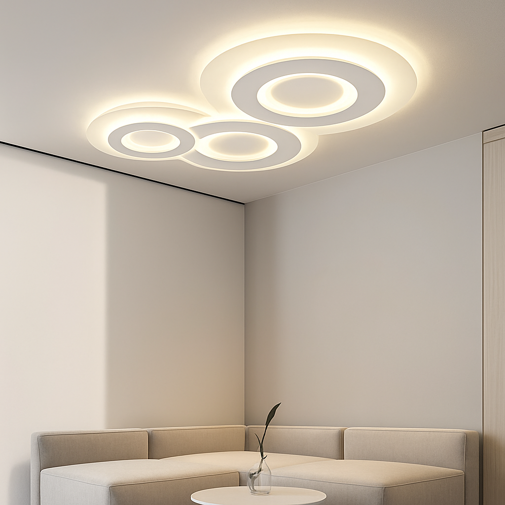 plafonnier moderne à leds pour intérieur décoratif lumineux - vue 5 sur 16