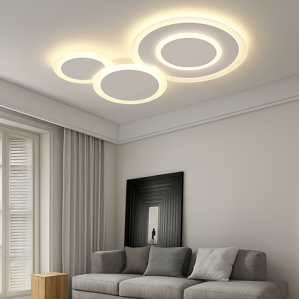 plafonnier moderne à leds pour intérieur décoratif lumineux - vue 6 sur 16