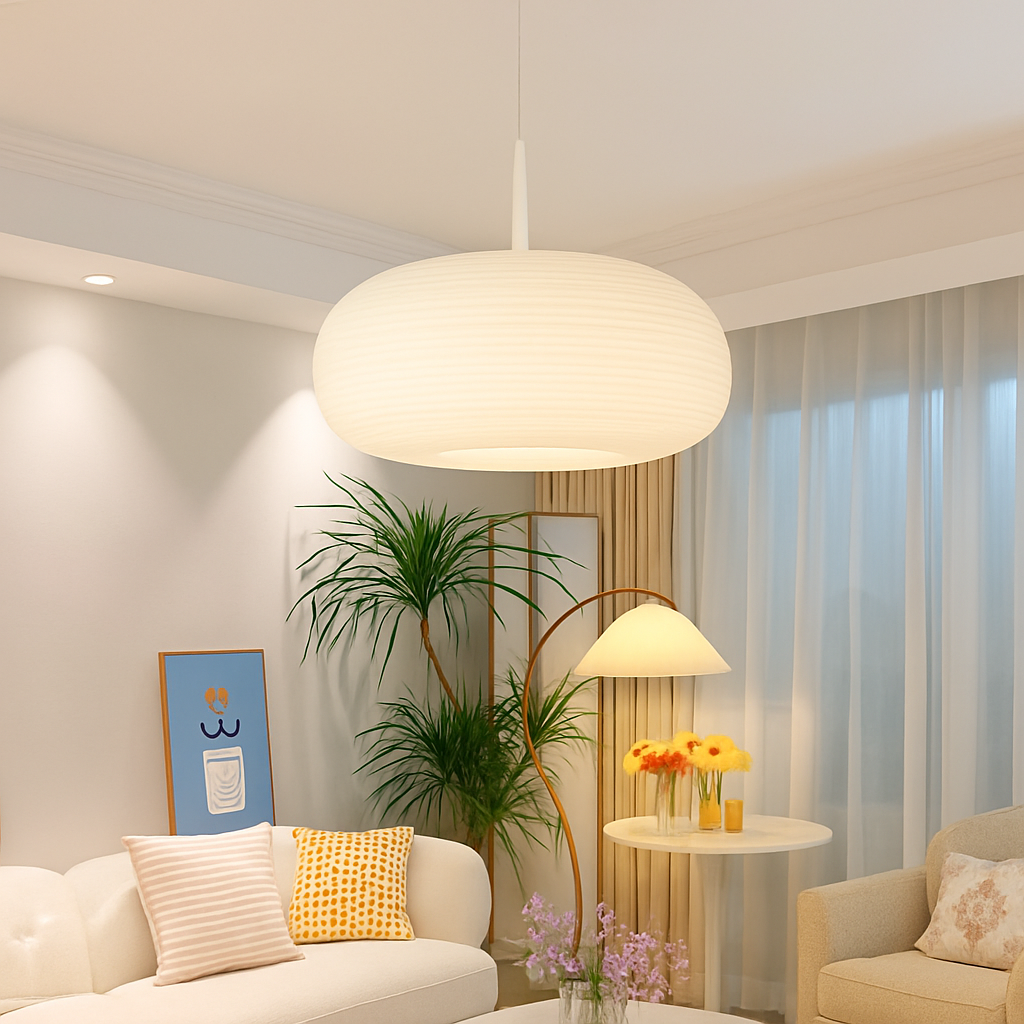 Modern minimalist eco-friendly ceiling light for interior decor - vue 3 sur 12