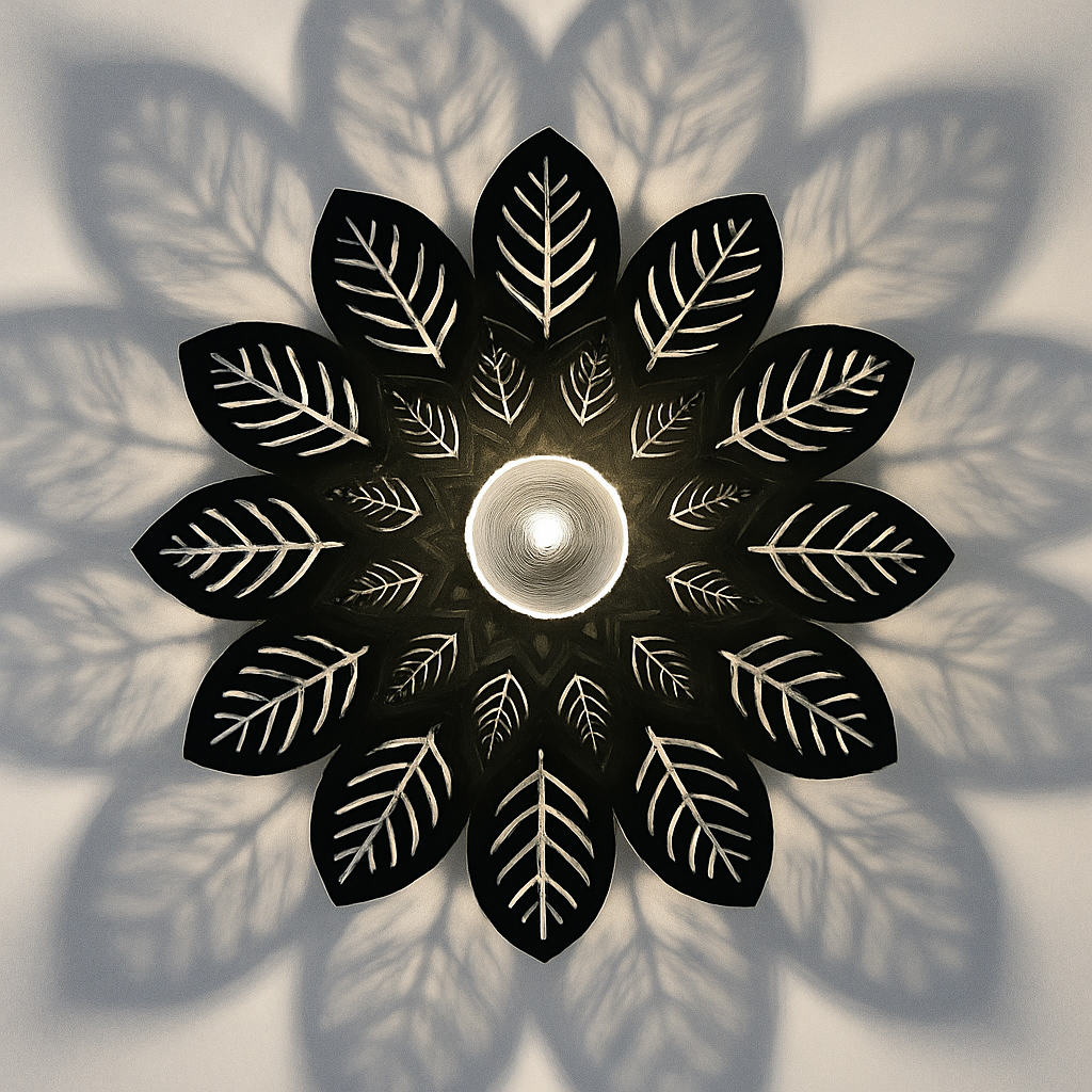 plafonnier moderne à ombre de fleur pour décoration intérieure - vue 6 sur 8