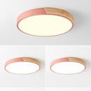 Plafonnier moderne rond métallique et coloré Leonidas